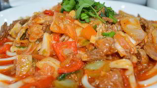 Рецепт Ленивого лагмана с курицей