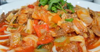 Рецепт Ленивого лагмана с курицей