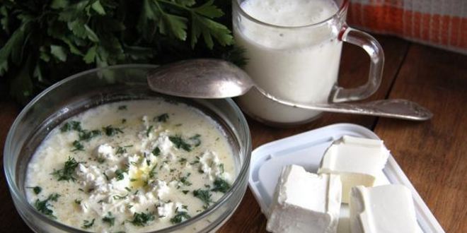 Рецепт молочного рисового супа с брынзой