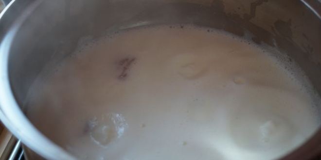 Рецепт молочного рисового супа с курагой