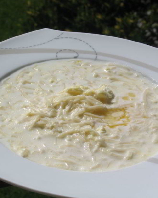 Рецепт молочного супа-лапши