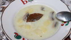 Рецепт Молочного супа с картофелем и грибами