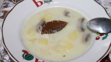 Рецепт Молочного супа с картофелем и грибами