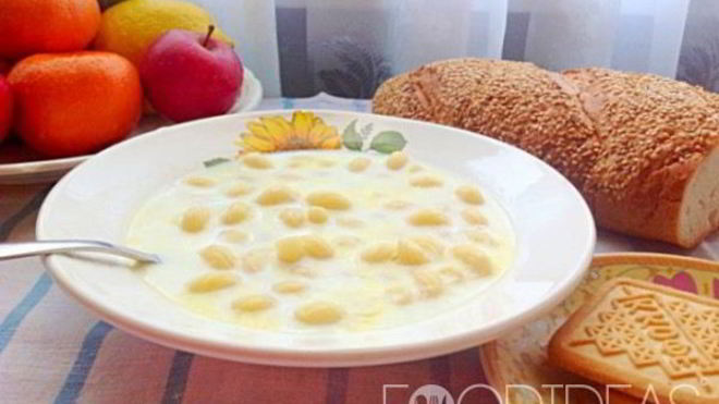 Рецепт молочного супа с клецками