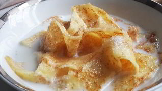 Рецепт Молочного супа с лапшой из крахмальных блинов