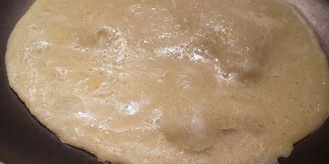 Рецепт молочного супа с лапшой из крахмальных блинов