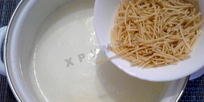 Рецепт молочного супа с лапшой