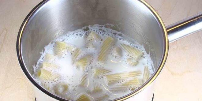 Рецепт молочного супа с макаронами