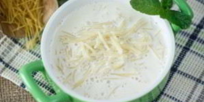 Рецепт молочного супа с вермишелью для детей