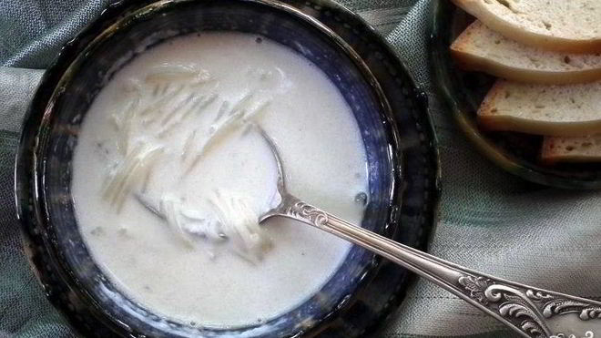 Рецепт молочного вермишелевого супа