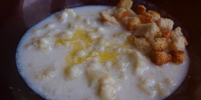 Рецепт супа молочного с цветной капустой