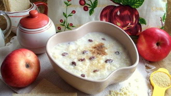 Рецепт ванильно-молочного суп с кускусом