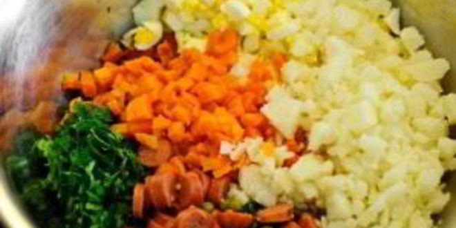 Рецепт окрошки классической на кефире