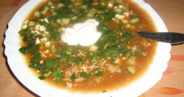 Рецепт Окрошки мясной на квасе