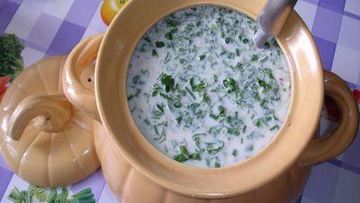 Рецепт Окрошки на бульоне