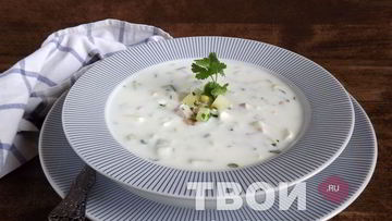 Рецепт Окрошки на кефире