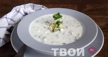 Рецепт Окрошки на кефире