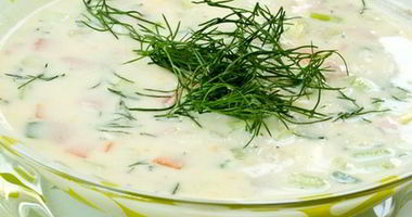 Рецепт Окрошки на воде с винным уксусом