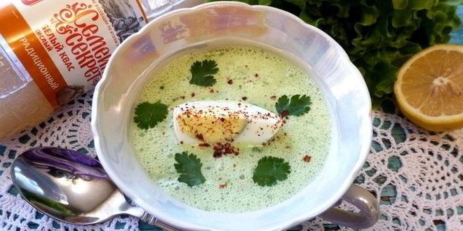 Рецепт окрошки по-болгарски с яйцами