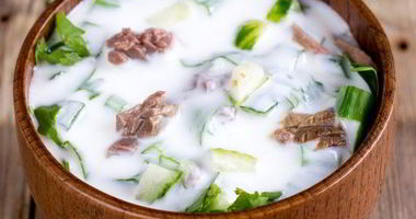 Рецепт Окрошки с говядиной и редькой