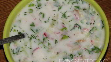 Рецепт Окрошки с курицей