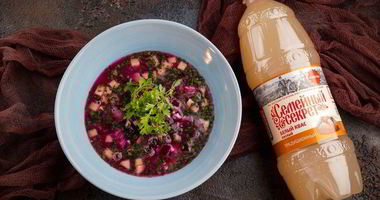 Рецепт Окрошки с рыбой горячего копчения