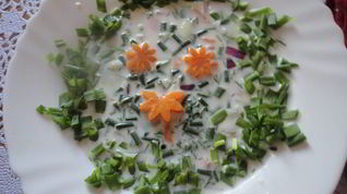 Рецепт Окрошки с цветной капустой