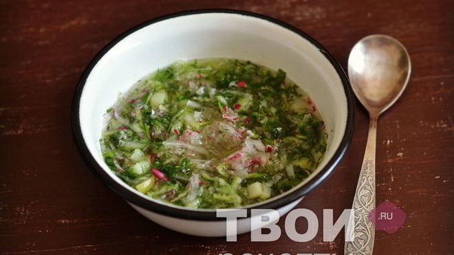 Рецепт постной окрошки