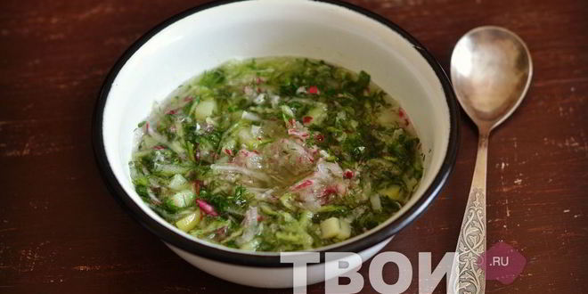 Рецепт постной окрошки