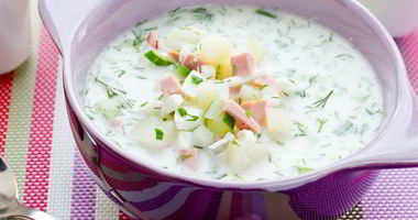 Рецепт Сметанной окрошки