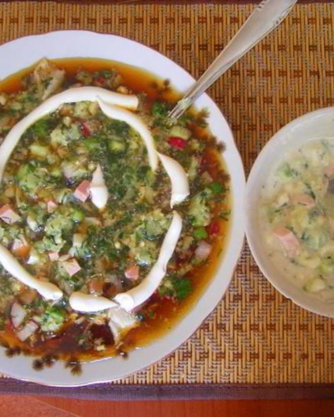 Рецепт универсальной окрошки