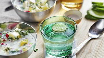 Рецепт Вегетарианской окрошки