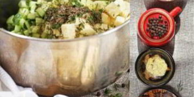 Рецепт вегетарианской окрошки