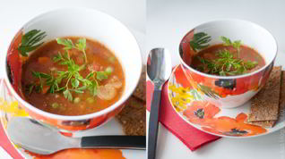 Рецепт Густого овощной суп со спаржей