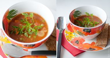 Рецепт Густого овощной суп со спаржей