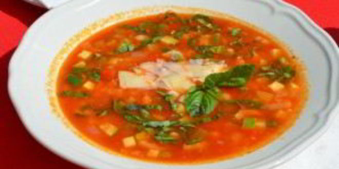 Рецепт минестроне с беконом