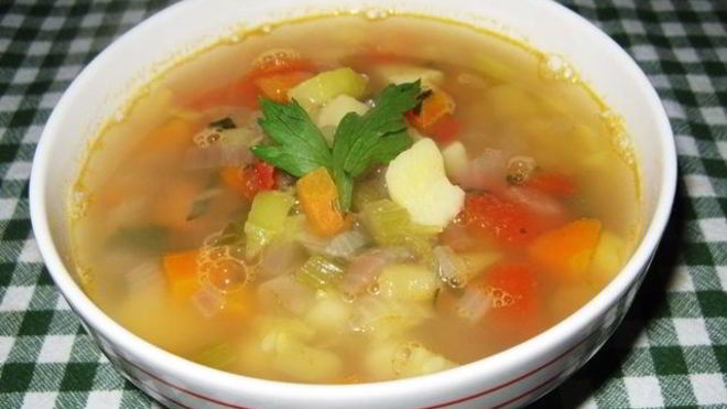 Рецепт минестроне с фасолью