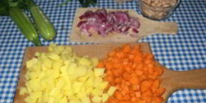 Рецепт минестроне с фасолью