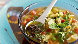 Рецепт Минестроне с тапенадой из маслин