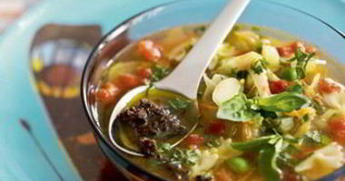 Рецепт Минестроне с тапенадой из маслин