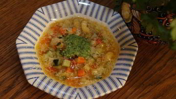 Рецепт Овощного итальянского супа с песто