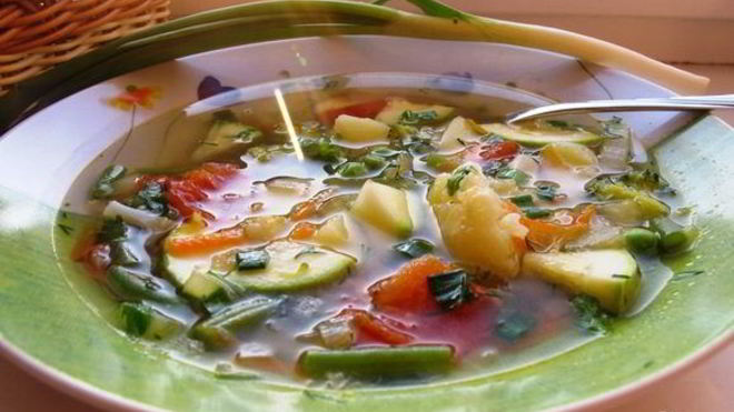 Рецепт овощного супа для худеющих