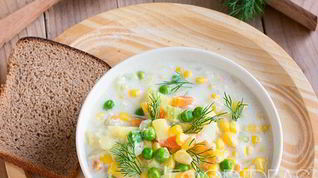 Рецепт Овощного супа на молоке