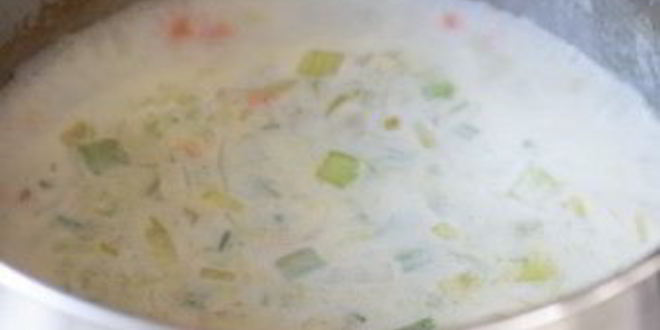 Рецепт овощного супа на молоке