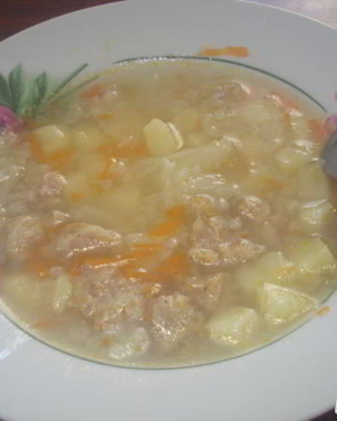 Рецепт овощного супа с фрикадельками диетический