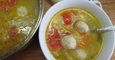 Рецепт Овощного супа с фрикадельками