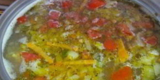 Рецепт овощного супа с фрикадельками