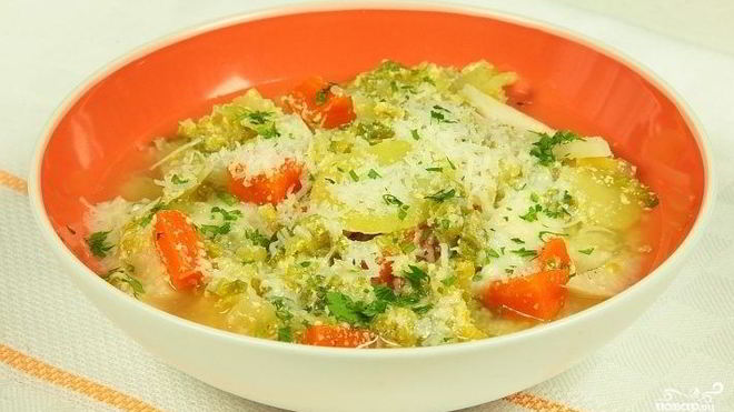 Рецепт овощного супа с йогуртом