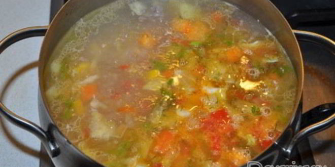 Рецепт овощного супа с мясным фаршем по-чешски