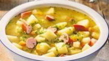 Рецепт Овощного супа с сосисками в мультиварке